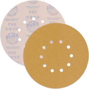 img 2 attached to 🔸 Dura-Gold Premium 9-inch Drywall Sanding Discs - 60 Grit (Pack of 10) - 10-Hole Pattern Sandpaper Discs with Hook & Loop Backing, Fast-Cutting Aluminum Oxide Abrasive - Ideal for Drywall Power Sanders and Wood Sanding