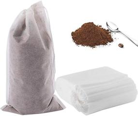 img 4 attached to ☕️ YQL 50PCS Cold Brew Coffee Filter Bags, 6x10in Disposable Mesh Brewing Bags - No Mess Cold Brew Coffee Filters & Tea Filter Bags - Ideal for Cold Brew Coffee or Tea (Available in 4x6/8x12inch Sizes)