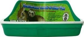 img 3 attached to Enhanced SEO: Ware Manufacturing Scatterless Lock-N-Litter Small Pet Pan (Various Colors)