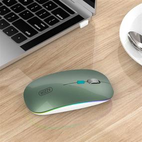 img 1 attached to 🖱️ Enhanced G12 Slim Rechargeable LED Wireless Mouse - Noiseless & Portable