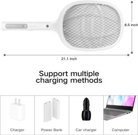 img 1 attached to Electric Mosquito Rechargeable Swatter Outdoor