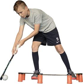 img 3 attached to 🏑 Enhance Field Hockey Skills with Field Hockey Star Skiller - Premium Lightweight Stickhandling Training Aid and Equipment for Improved Ball Control, Reaction Time, and Coordination - Compact, Portable, and Adjustable Trainer