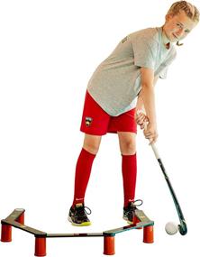 img 4 attached to 🏑 Enhance Field Hockey Skills with Field Hockey Star Skiller - Premium Lightweight Stickhandling Training Aid and Equipment for Improved Ball Control, Reaction Time, and Coordination - Compact, Portable, and Adjustable Trainer