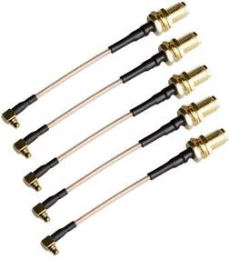 img 2 attached to 📡 DM5S 5pcs 5.8GHz 90 Degree MMCX to SMA Female FPV Antenna Connector Kit