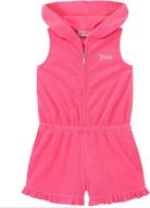 👗 stylish coral romper for girls: juicy couture girls' clothing logo