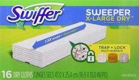 img 2 attached to 🧹 Swiffer Sweeper X-Large Dry Sweeping Cloths Refill - 16 ct - 2 pk: Ultimate Dust Buster!