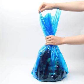 img 1 attached to 🔵 Cellophane Wrap 40x100 Mylar Sheet Cellophane Roll - Ideal Craft Basket Wrapping Paper (Blue)