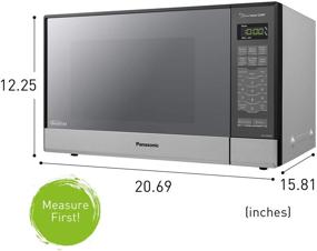 img 2 attached to Panasonic NN-SN686S Stainless Steel Microwave Oven - Countertop/Built-In with Inverter Technology and Genius Sensor, 1.2 Cubic Foot, 1200W