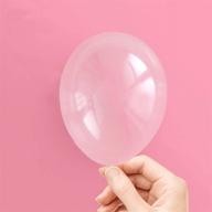 🎈 clear latex party balloons 5 inch - set of 50 transparent helium balloons for baby shower, birthday celebration, or party decorations логотип