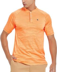 img 4 attached to Мужская футболка с короткими рукавами Henley Slim Fit 👕 для тренировок и тренировок - легкая повседневная футболка от TBMPOY.