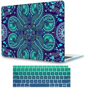 img 4 attached to 🌸 May Chen Ornamental Paisley Flowers Clear Hard Shell Laptop Case for MacBook Air 13" (Model:A1369/A1466) – Fashionable Protection with Keyboard Cover