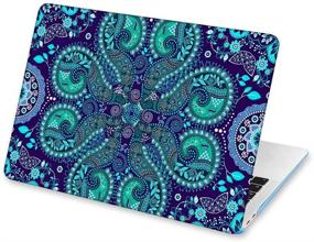 img 3 attached to 🌸 May Chen Ornamental Paisley Flowers Clear Hard Shell Laptop Case for MacBook Air 13" (Model:A1369/A1466) – Fashionable Protection with Keyboard Cover