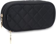 💼 ankuer black small travel makeup bag cosmetic organizer case pouch - perfect gift for women logo