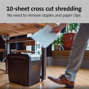 img 3 attached to 🔒 Efficient Office Shredder: Kensington Shredder - OfficeAssist 10-Sheet Anti-Jam P4 Crosscut Security Shredder (K52075AM).