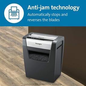 img 1 attached to 🔒 Efficient Office Shredder: Kensington Shredder - OfficeAssist 10-Sheet Anti-Jam P4 Crosscut Security Shredder (K52075AM).