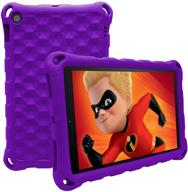 👧 antike kids shock proof case for all-new 7 tablet (7th/9th generation, 2017/2019 release) - lightweight, purple cover for 7 tablet logo