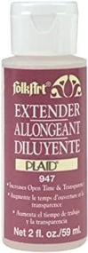 img 2 attached to 🎨 FolkArt Extender 947N: Extend Your Artistic Possibilities with this 2-Ounce Enhancer