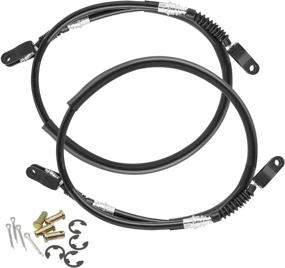 img 1 attached to 🔧 Improved Club Car DS Brake Cable Kit – Stainless Steel Core Cables for 1981-1999 Models (Driver & Passenger Side) - 1011403