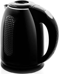 img 4 attached to 🔥 Ovente 1.7 Liter Portable Electric Kettle, Stainless Steel Double Wall Insulated BPA-Free Tea Maker with Fast Heating Element, Auto Shut-Off & Boil Dry Protection, Black KD64B