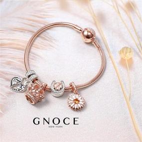 img 2 attached to Sterling Endearing Crystal 💍 GNOCE Bracelet: Gorgeous Jewelry for Girls