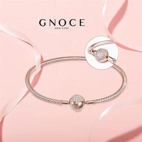 img 3 attached to Sterling Endearing Crystal 💍 GNOCE Bracelet: Gorgeous Jewelry for Girls