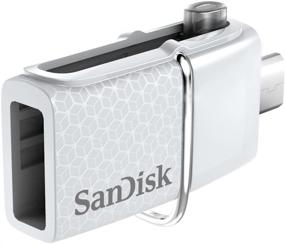 img 1 attached to 📱 SanDisk 32 ГБ Ультра Дуал USB-накопитель 3.0 белого цвета - SDDD2-032G-GAM46W - Высокоскоростной USB-флэш-накопитель с двумя разъёмами