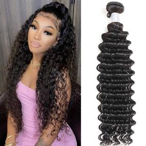 img 4 attached to Brazilian 4Bundles 100 Unprocessed Extension Natural Hair Care