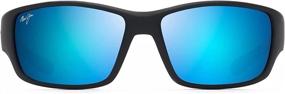 img 4 attached to Upgrade Your Style with Maui Jim Men's Local Kine Wrap Sunglasses - A Mix of Fashion and Function