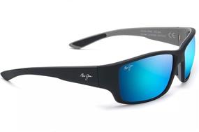 img 3 attached to Upgrade Your Style with Maui Jim Men's Local Kine Wrap Sunglasses - A Mix of Fashion and Function