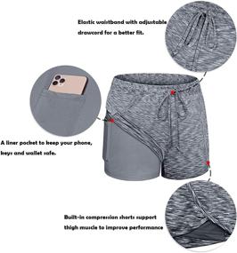 img 2 attached to Blevonh Waistband Comfortable Athletic Swimming Sports & Fitness