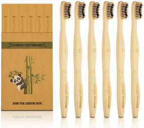 img 4 attached to Toothbrush Biodegradable Natural Charcoal Bristle