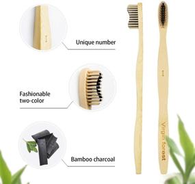 img 3 attached to Toothbrush Biodegradable Natural Charcoal Bristle