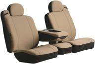 fia sp82-27 taupe custom fit rear seat cover split seat 60/40 - poly-cotton logo