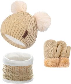 img 4 attached to 🧤 Winter Gloves for Toddler Girls - Thermal Children's Accessories for Cold Weather