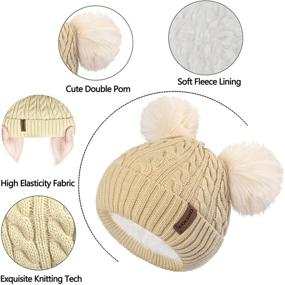 img 2 attached to 🧤 Winter Gloves for Toddler Girls - Thermal Children's Accessories for Cold Weather