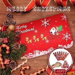 img 3 attached to 🎄 Christmas 4PCS Christmas Rugs with Snowflakes and Christmas Elk Design - Non-Slip, Soft Doormat for Indoor and Outdoor Home Decoration - Size 15.7x23.7 Inch - Includes 2 Christmas Bracelets as a Gift