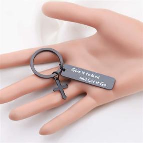 img 1 attached to 🔑 Adult Baptism and Confirmation Keychain - Give It to God and Let It Go - MYOSPARK Gift