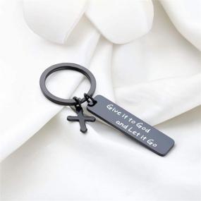 img 2 attached to 🔑 Adult Baptism and Confirmation Keychain - Give It to God and Let It Go - MYOSPARK Gift