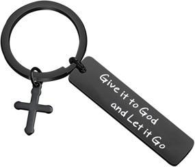 img 4 attached to 🔑 Adult Baptism and Confirmation Keychain - Give It to God and Let It Go - MYOSPARK Gift