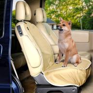 petsfit front seat cover for dogs - non-slip washable protector against dirt, fur, and scratches | full coverage to seat edges | universal fit for all vehicles logo