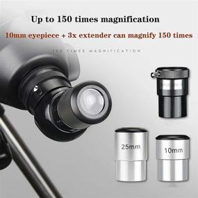 img 1 attached to 🔭 High-Quality Telescope for Adults & Kids Astronomy Beginners: Astronomical Refractor Travel Telescope with Carry Bag, 80mm Aperture 500mm Focal Length AZ Mount & Stable Tripod Included