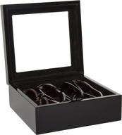 classy and chic: brouk co sunglasses in medium black - perfect for all occasions logo