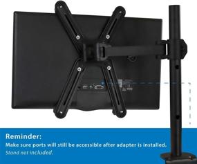 img 2 attached to 🖥️ VESA Mount Adapter Kit for Non-VESA HP ACER Samsung DELL Asus Monitors, 13-27 Inch LCD LED Screens, VESA 75/100 Compatible by Mount-It!