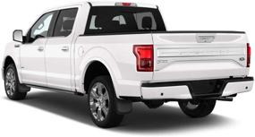 img 1 attached to 🚗 Качественные грязевые крылья брызговики для Ford F150 2015-2019 с кромкой колеса - комплект из 4-х штук (передние и задние), изготовленные из прессованного АБС.