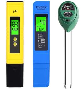 img 4 attached to PH Meter, TDS PPM Meter, Soil PH Tester - Digital Kit (3 Pack): Accurate Testing for Optimal Growing Conditions