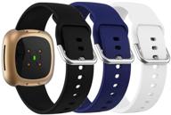 senter replacement bands compatible with fitbit versa 3/ sense bands logo