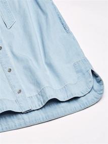 img 1 attached to 👗 Calvin Klein Chambray Shirtdress for Girls' Clothing