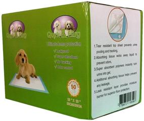 img 1 attached to 🐾 Large Super Absorbent Dog Pee Pads - 50 Count Pack, 23"x23" - Ideal for Puppy Potty Training & Home Protection - Suitable for Cats & Dogs - Enhancing Cleanliness