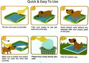 img 2 attached to 🐾 Large Super Absorbent Dog Pee Pads - 50 Count Pack, 23"x23" - Ideal for Puppy Potty Training & Home Protection - Suitable for Cats & Dogs - Enhancing Cleanliness