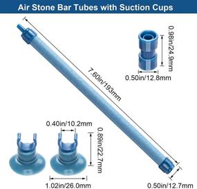 img 3 attached to 🐠 2-Pack PAGOW 7 Inch Aquarium Bubble Wall Air Stone Bar